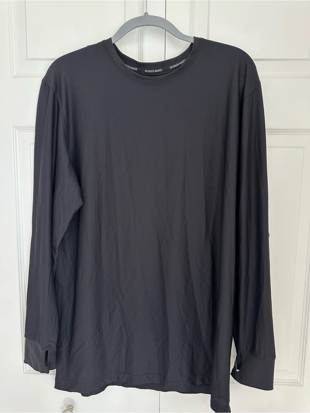 Duluth Trading Buck Naked Long Sleeve Shirt Men's L Black